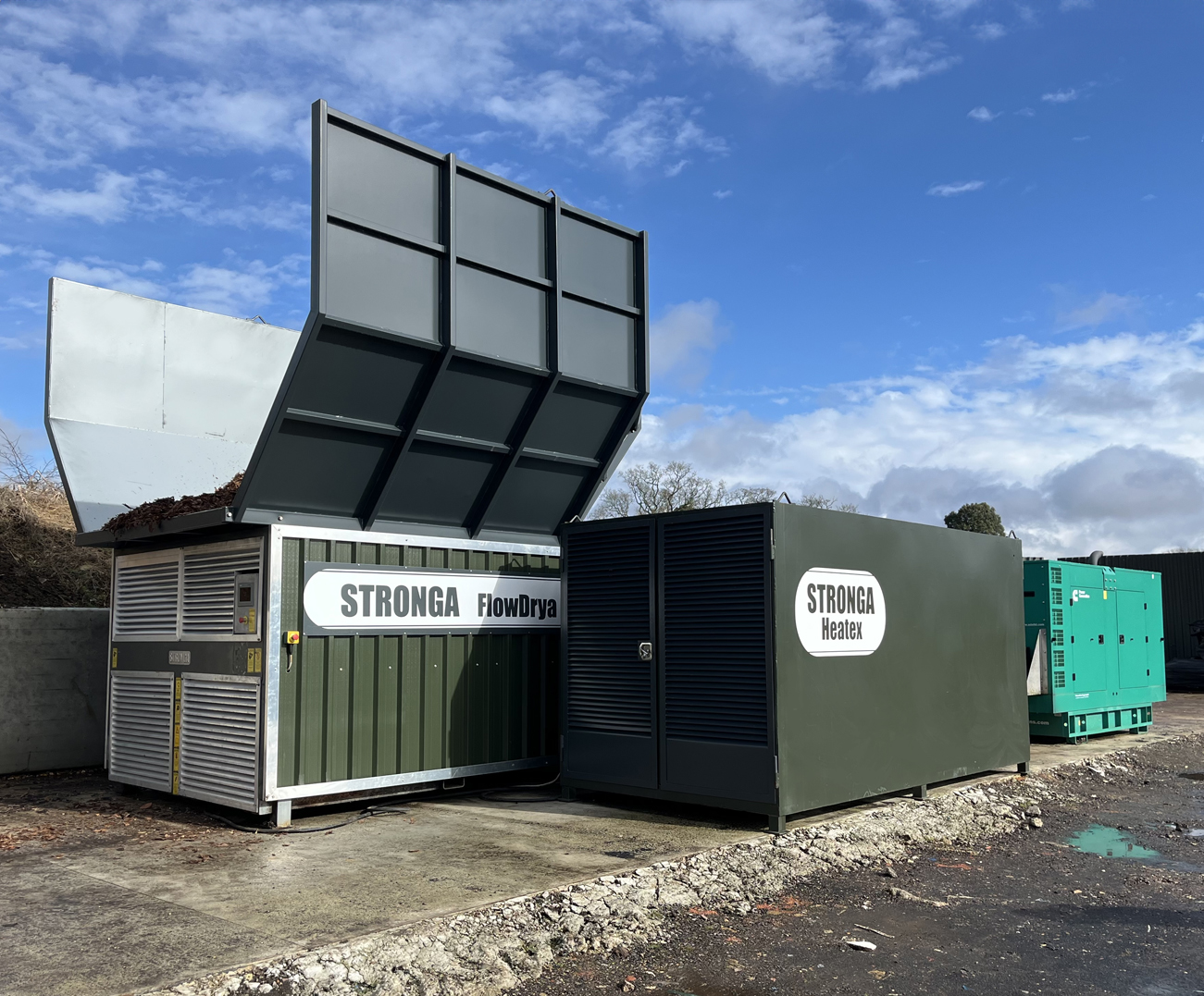 FlowDrya and Heatex equipment for biochar production
