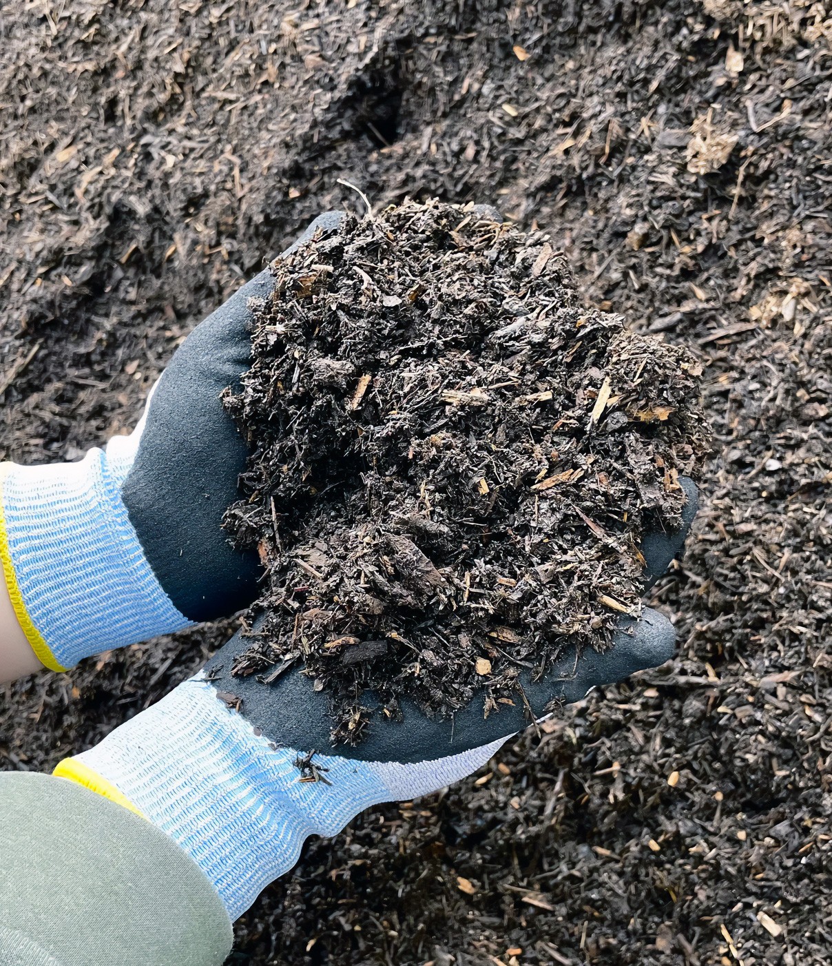 Dry bark composted fines for soil amendment