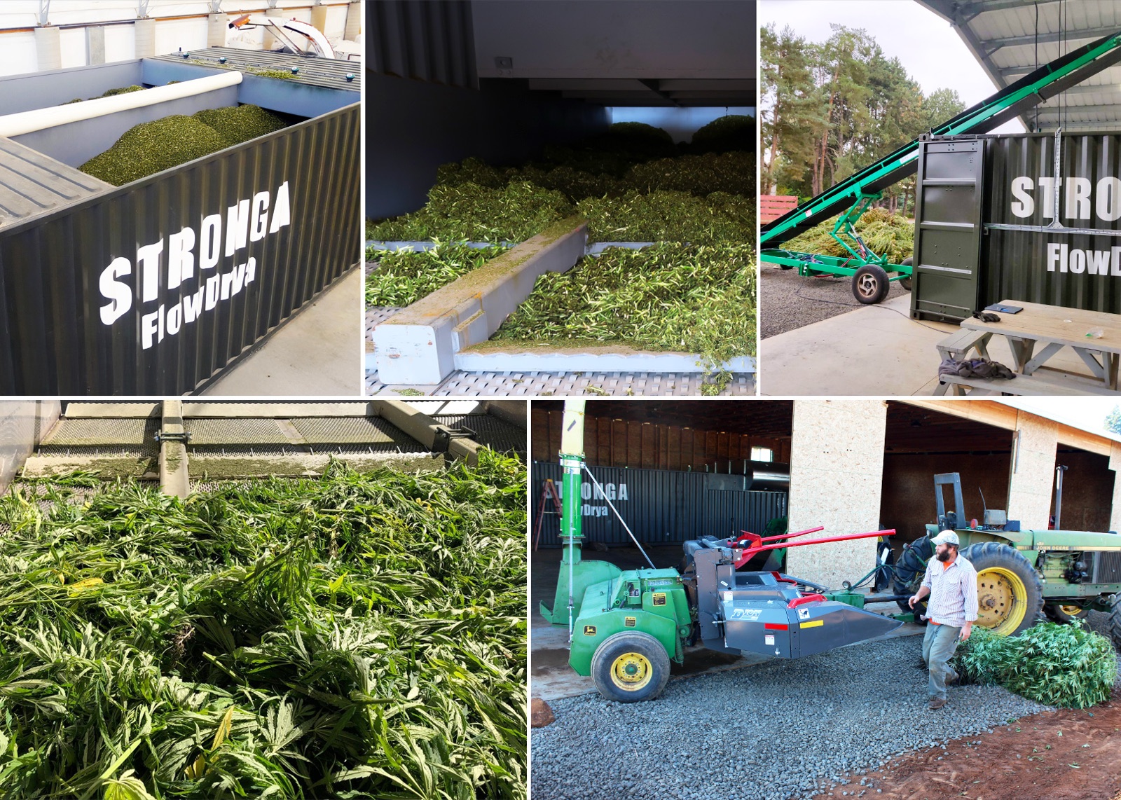 FlowDrya drying hemp on various sites across the globe - USA, Lithuania and Canada
