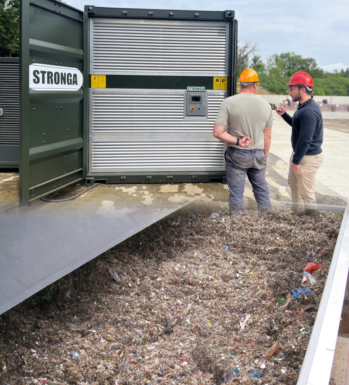 Stronga team inspecting FlowDrya RDF drying system