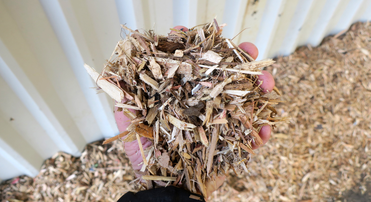 Drying Chipped/Shredded Waste Wood with FlowDrya